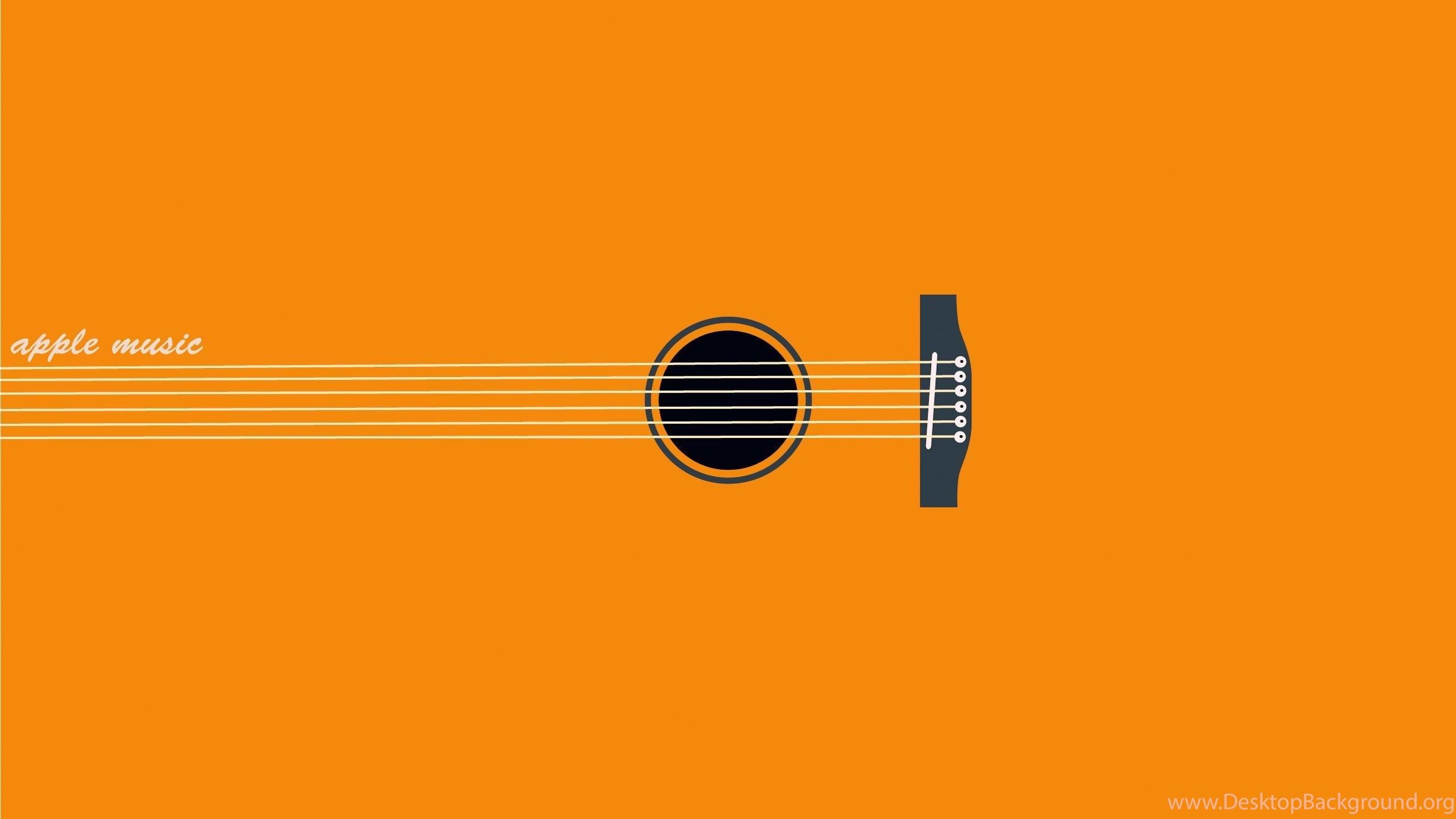 The guitar is an apple music poster - Music