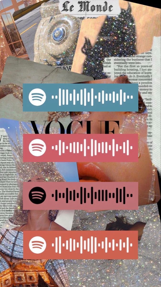 An image of a collage with the Spotify logo on it. - Spotify