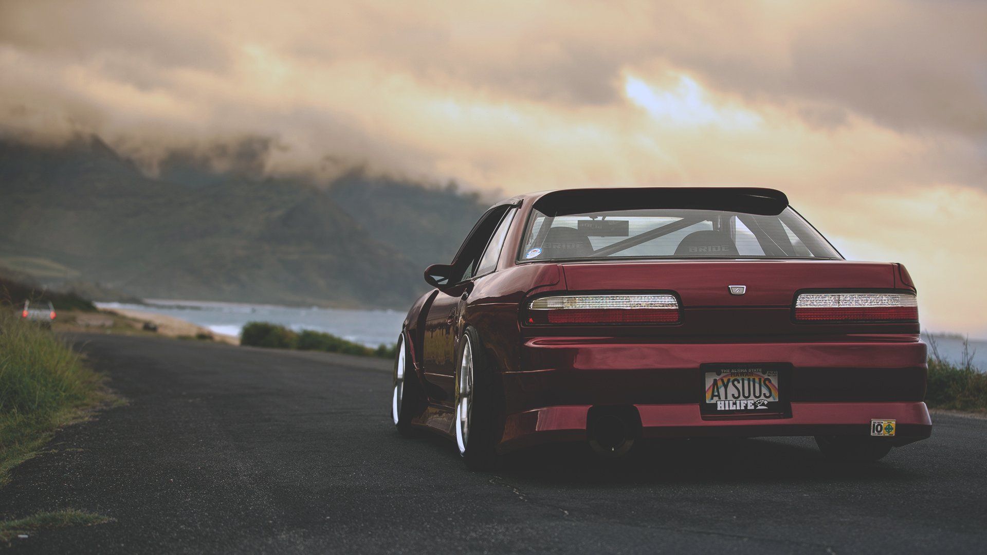 1920x1080 Nissan 240SX, tuning, rear view, 240SX, tuning, 1920x1080, wallpaper, picture, image - JDM