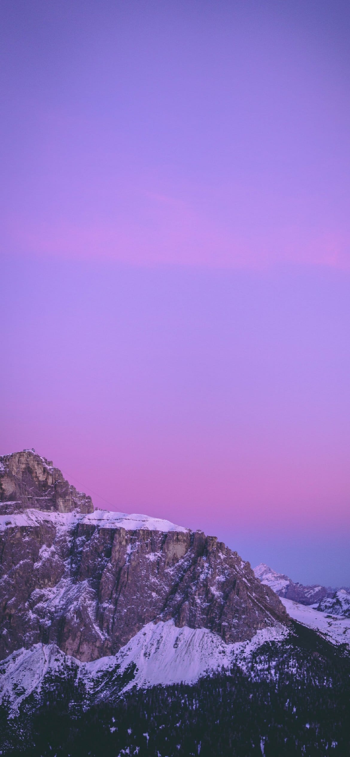 A mountain with snow on it at sunset - Purple, pastel purple, light purple, christian iPhone, iPhone, sky, violet, cute purple