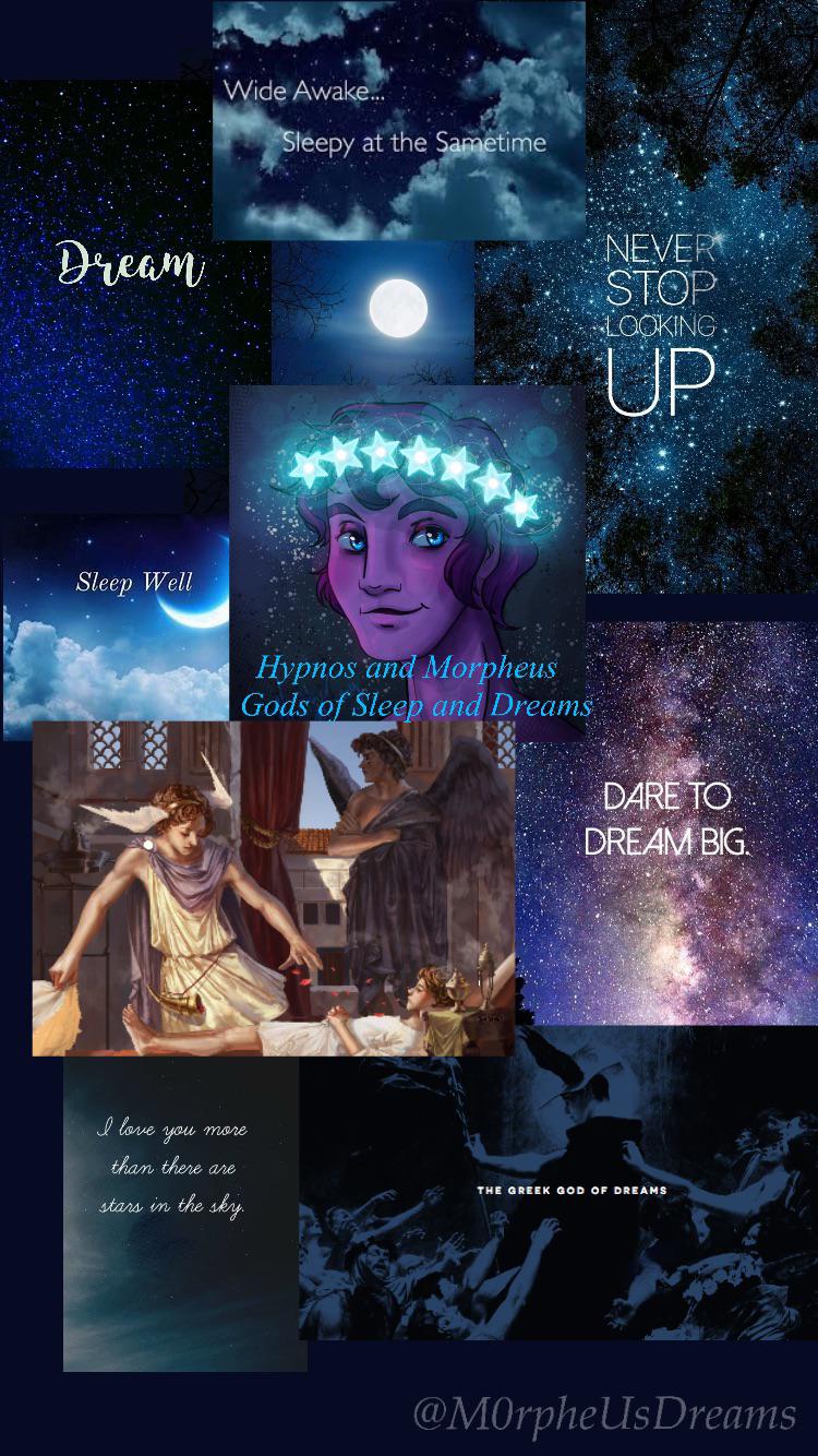 These are my digital collages for Apollo, Artemis, Ares, Hypnos, and Morpheus (ps the watermark is my Twitter tag if ya ever want to find me!)I plan on making more as offerings