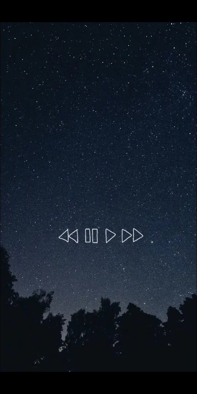 The night sky with stars and a message that says '01' - Music