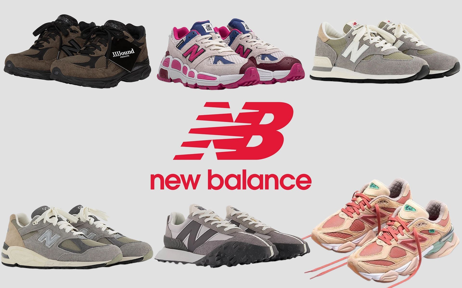 A collection of new balance sneakers - New Balance