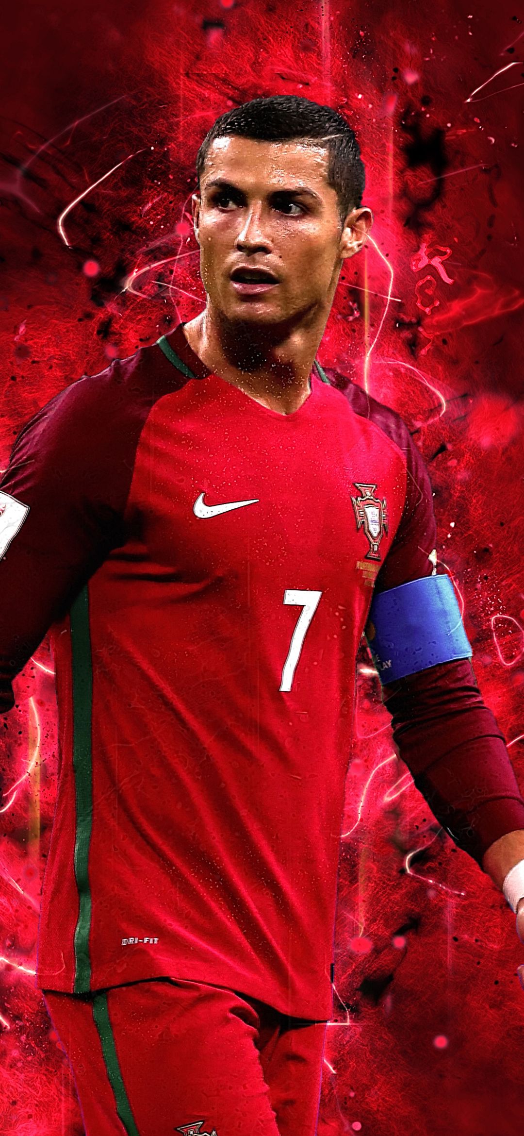 Cristiano Ronaldo Portugal Wallpaper iPhone with image resolution 1080x1920 pixel. You can make this wallpaper for your iPhone 5, 6, 7, 8, X backgrounds, Mobile Screensaver, or iPad Lock Screen - Cristiano Ronaldo