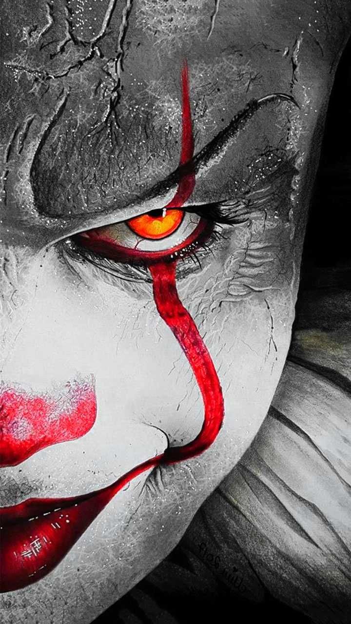 Pennywise the clown wallpaper for android phone - Pennywise