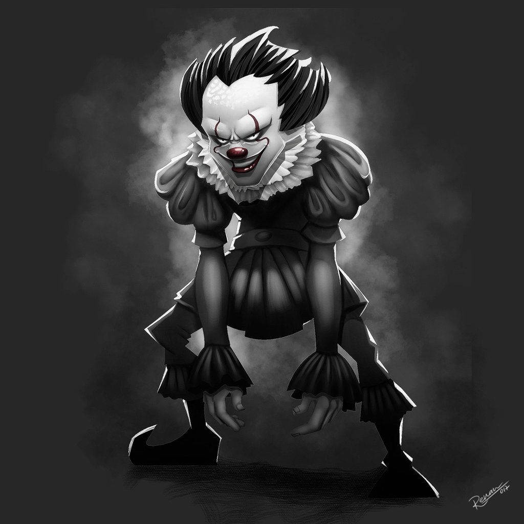 Download A creepy smile from Pennywise Wallpaper