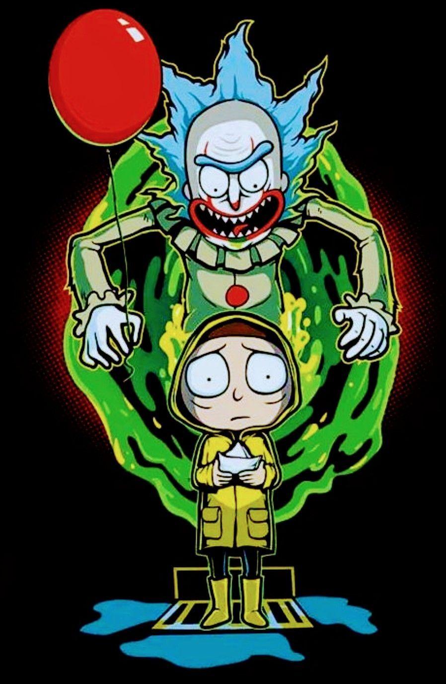 Rick And Morty Pennywise Wallpaper