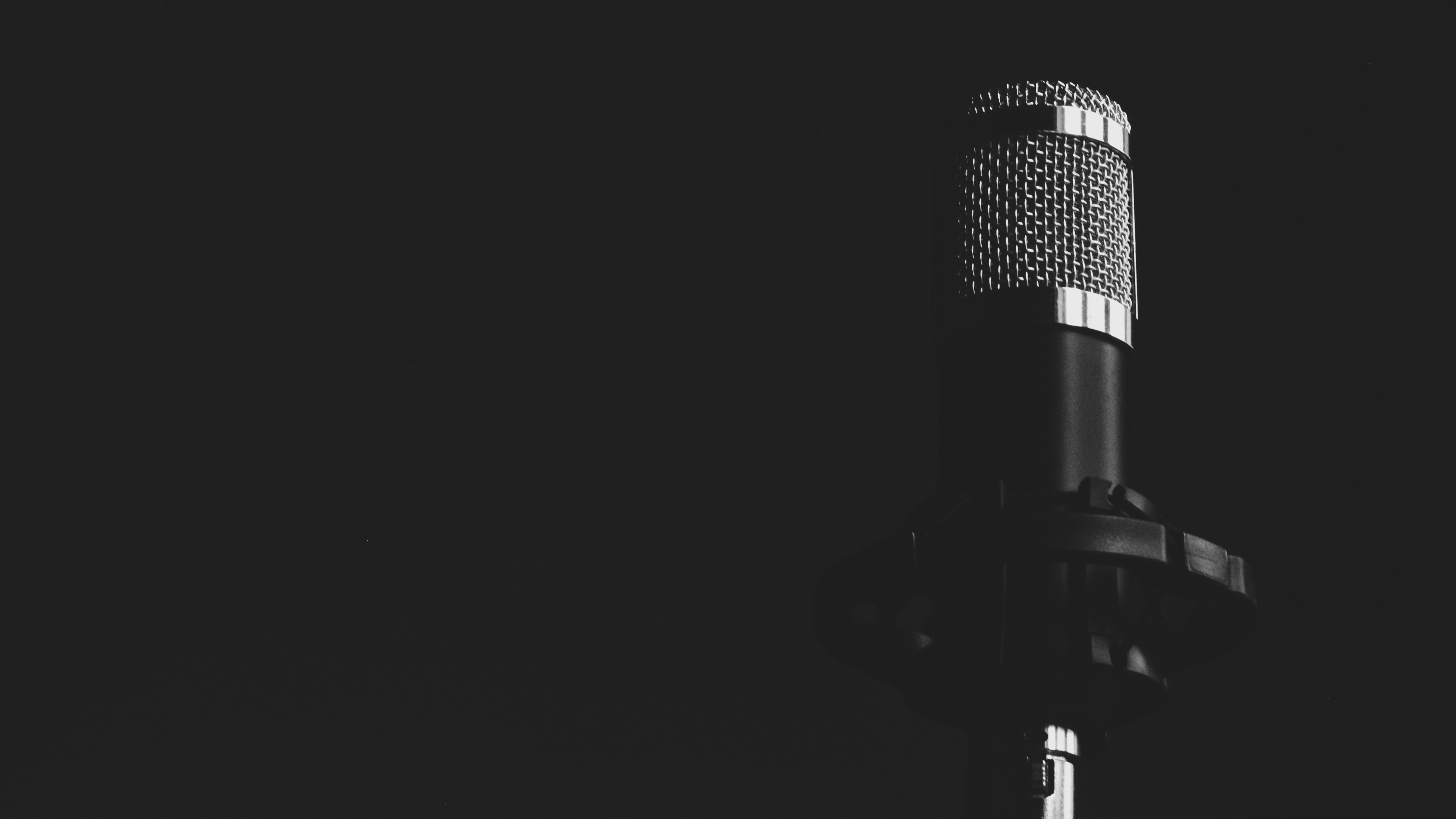 A microphone in black and white - Music