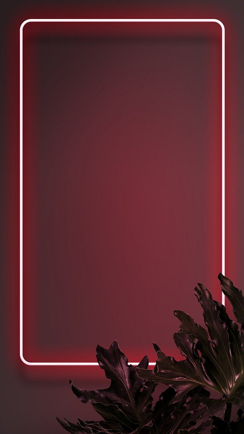 Phone Neon Frame Image Wallpaper