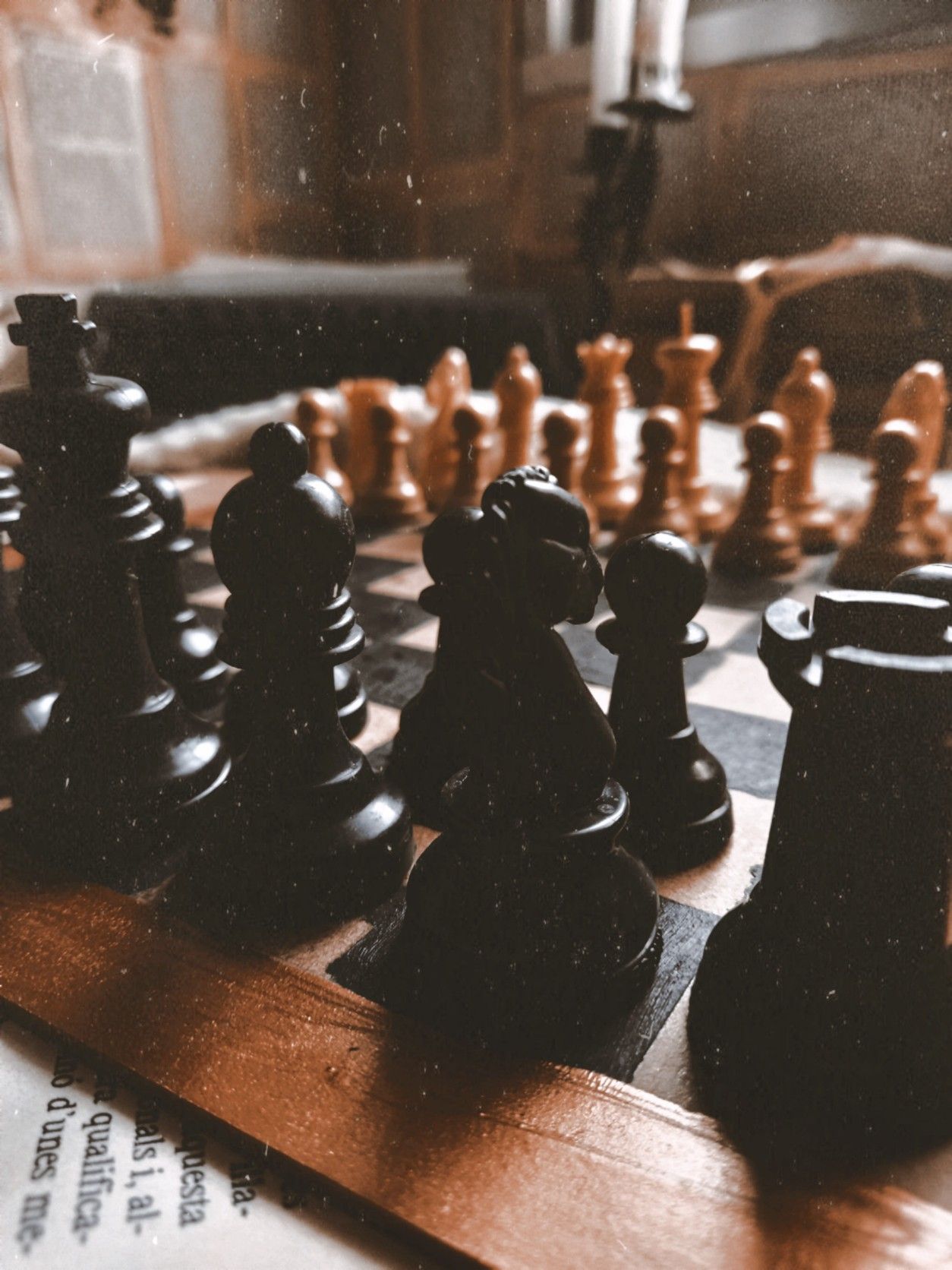 Chess pieces on a chess board. - Chess