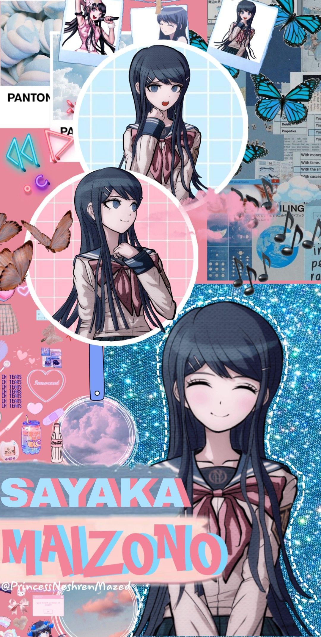 Sayaka Maizono wallpaper. Danganronpa, Cute anime wallpaper, Danganronpa characters
