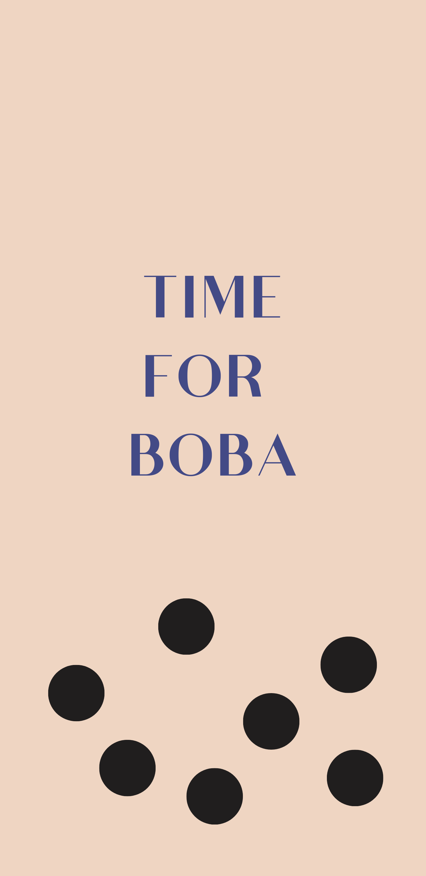 Time for Boba Phone Wallpaper