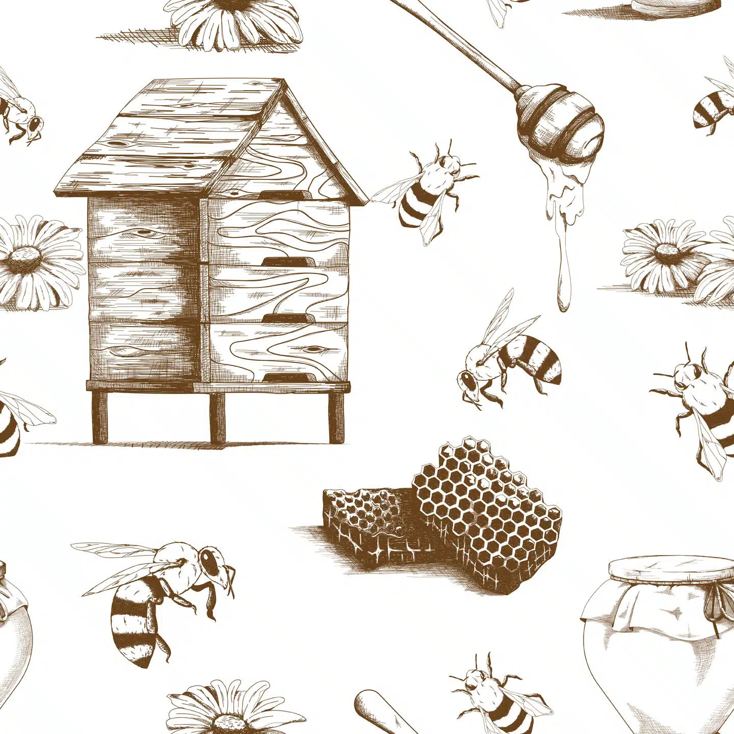 Bee Wallpaper And Stick Or Non Pasted. Save 25%