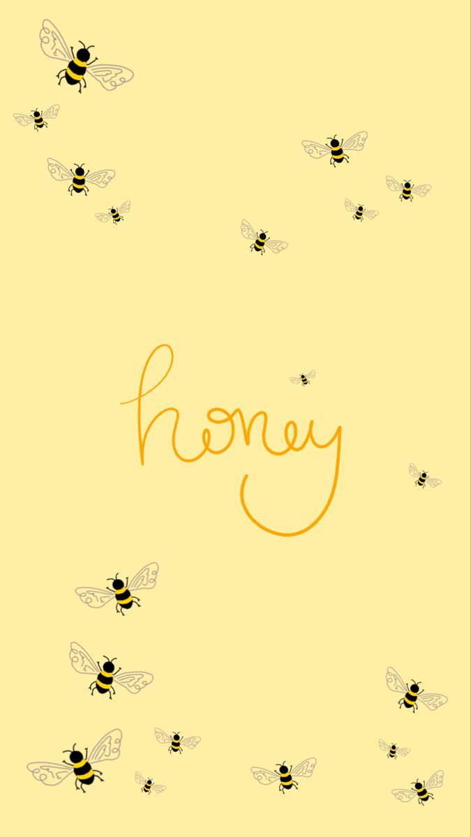 Honey bee Wallpaper. Cute iphone wallpaper tumblr, Honeycomb wallpaper, iPhone wallpaper yellow