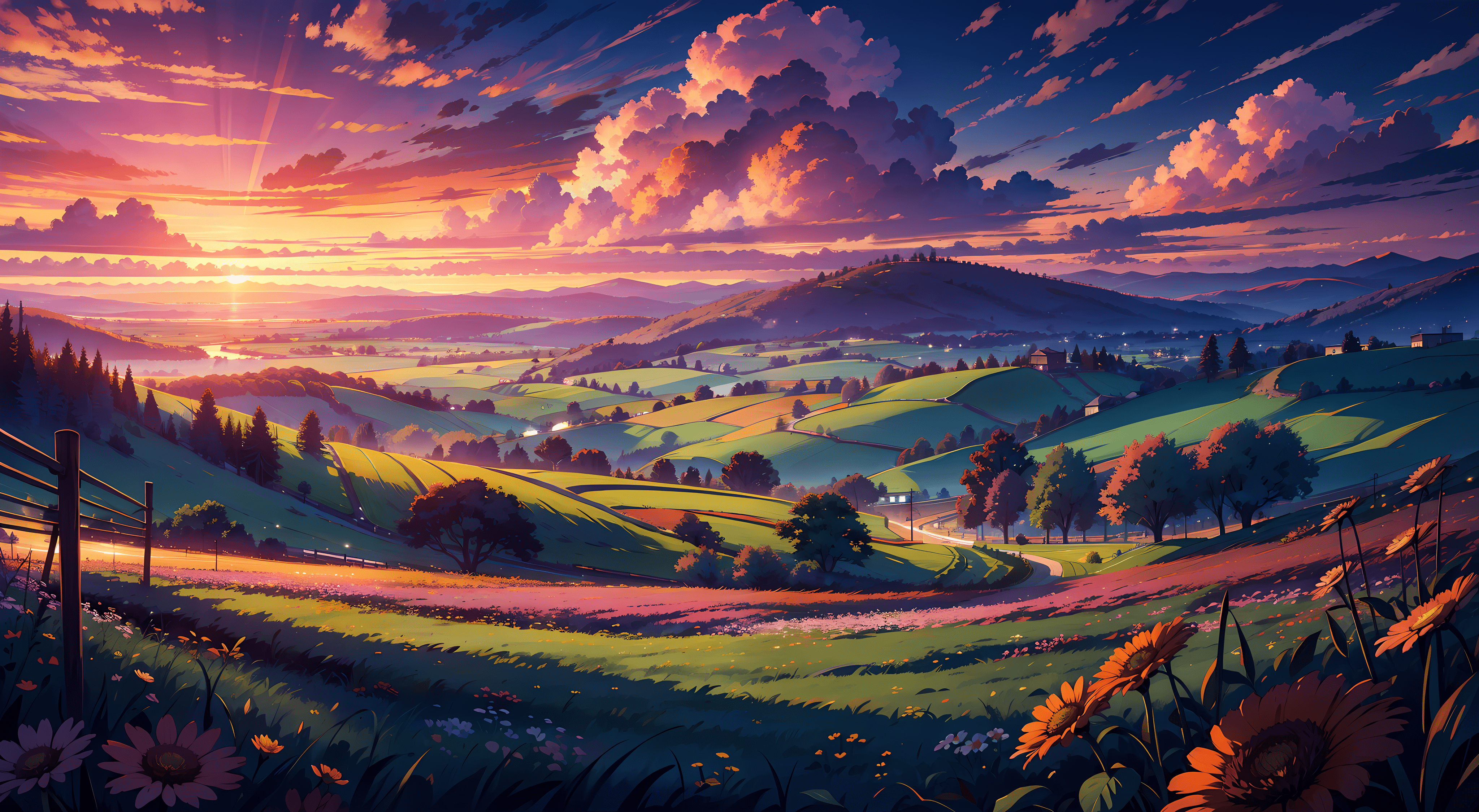 Anime Landscape HD Wallpaper and Background