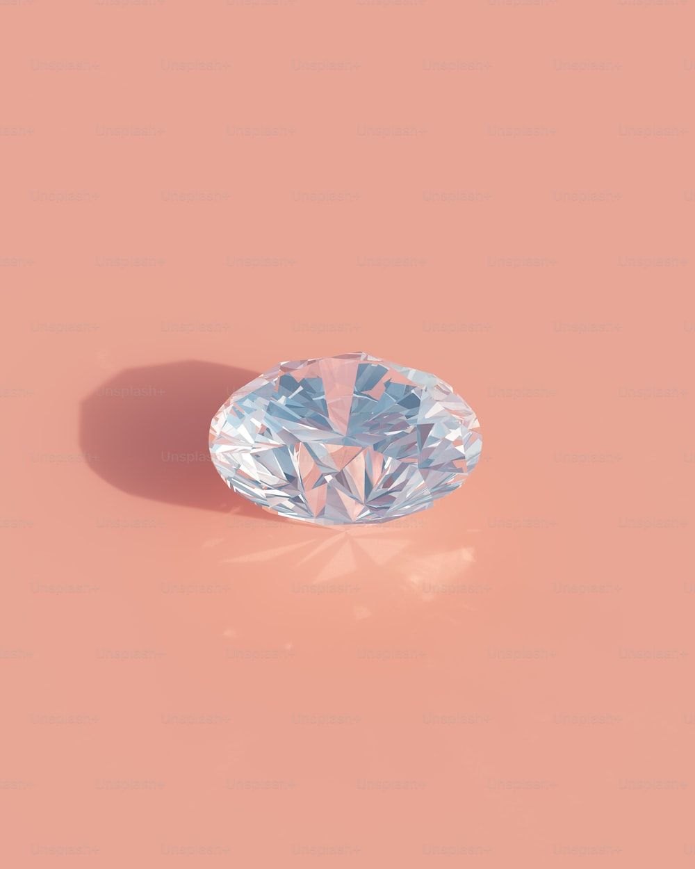 A large diamond on a pink background - Diamond