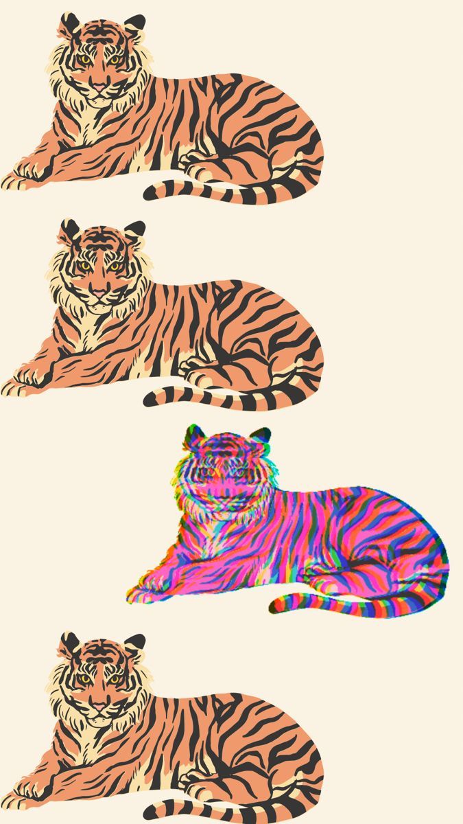 glitchy tiger. Tiger wallpaper, Aesthetic pastel wallpaper, Clemson wallpaper