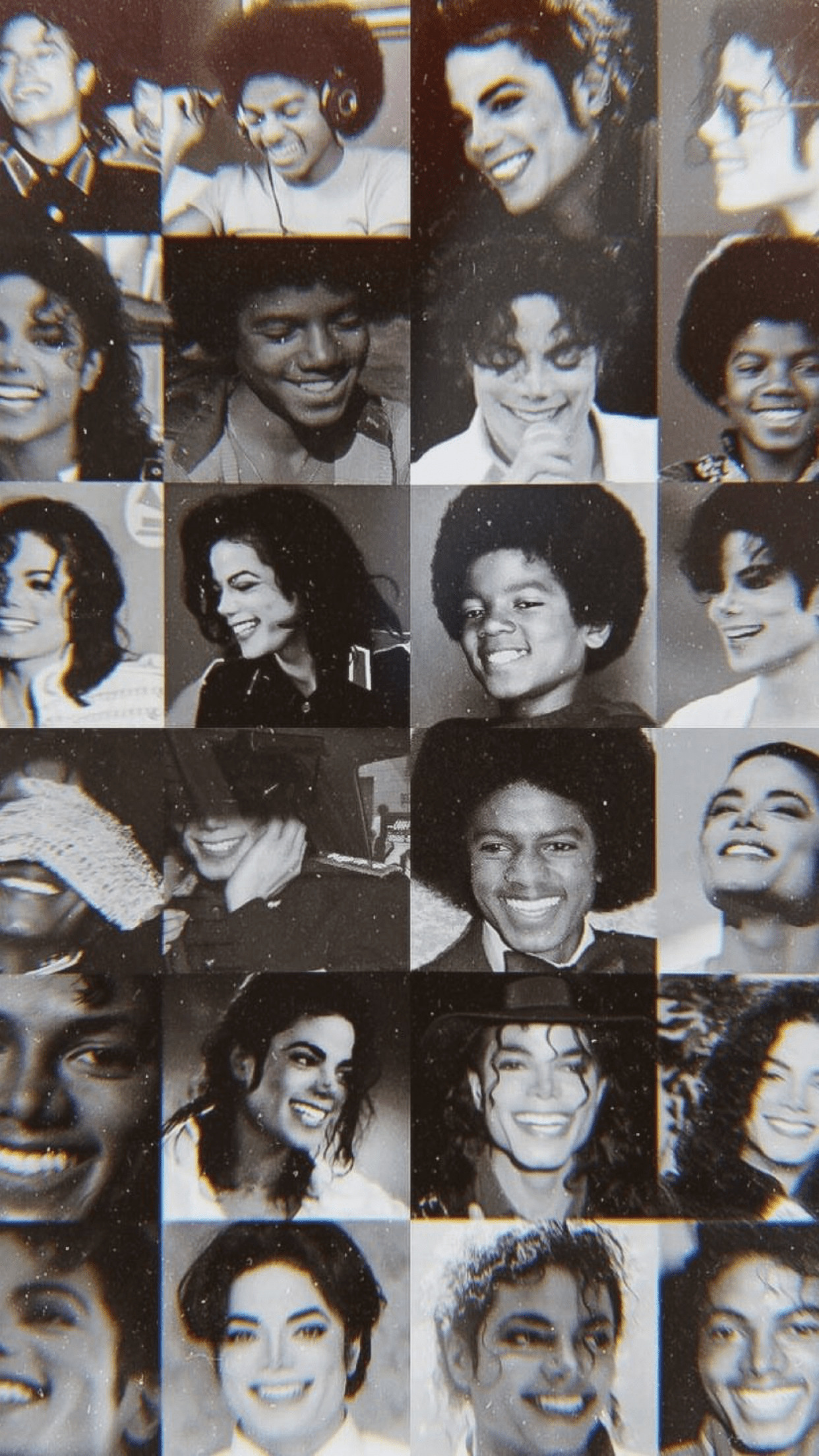 A collage of photos of Michael Jackson. - Michael Jackson