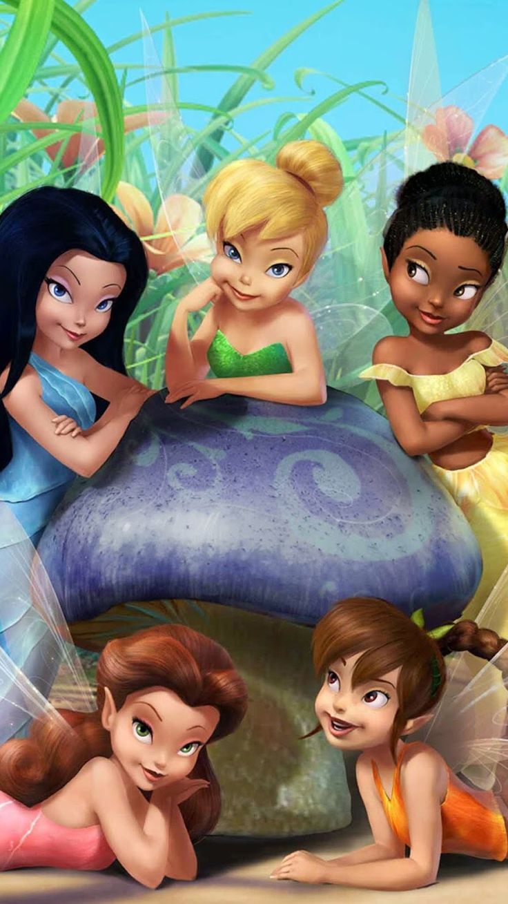 The Disney Fairies are a group of mythical fairies who are extensions of the Disney Princesses. - Tinkerbell