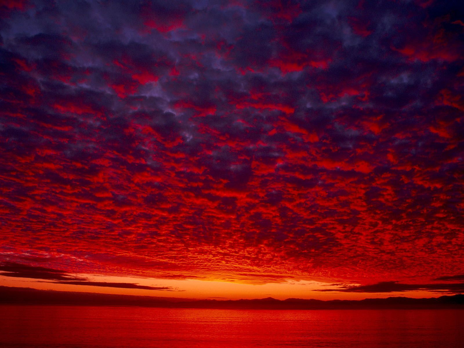 Crimson Sky Alaska. Red Sky, Orange Sky, Night Sky Wallpaper