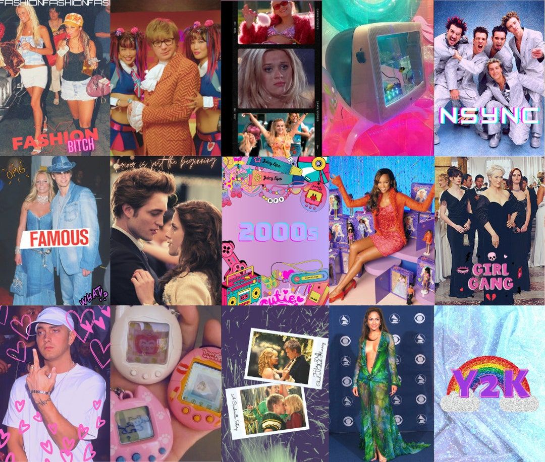 Collage of pictures from the 2000s - 2000s