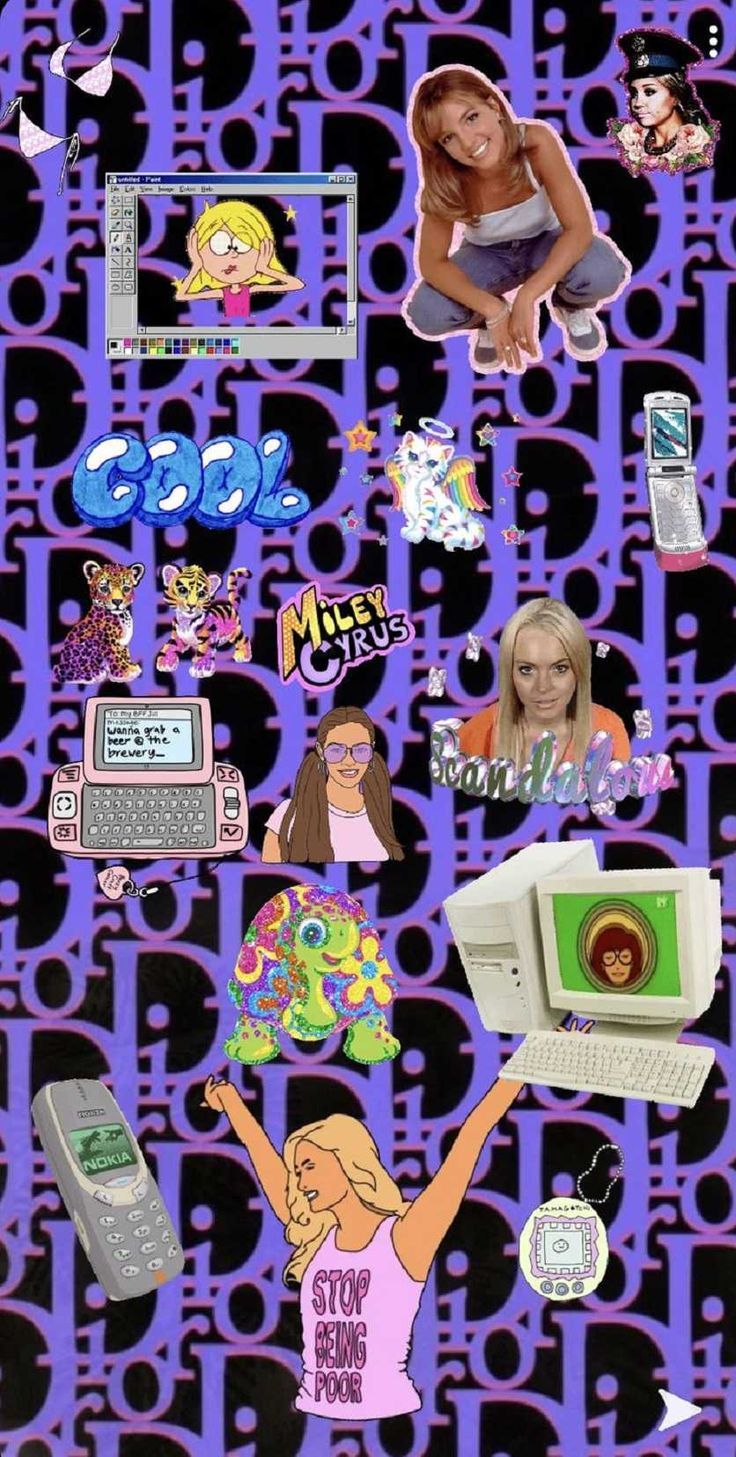 Aesthetic wallpaper of the 90s - 2000s