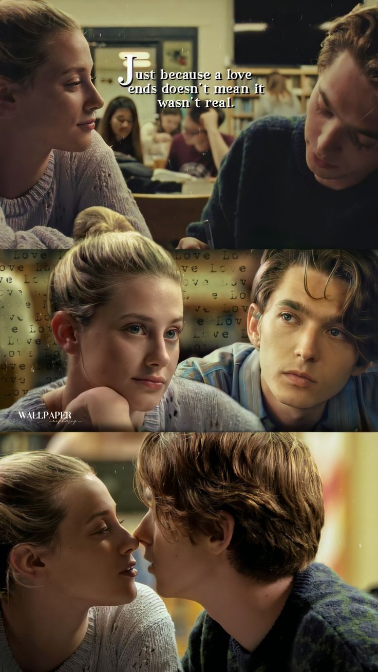 Riverdale - Betty and Jughead kissing in the classroom - Austin Abrams