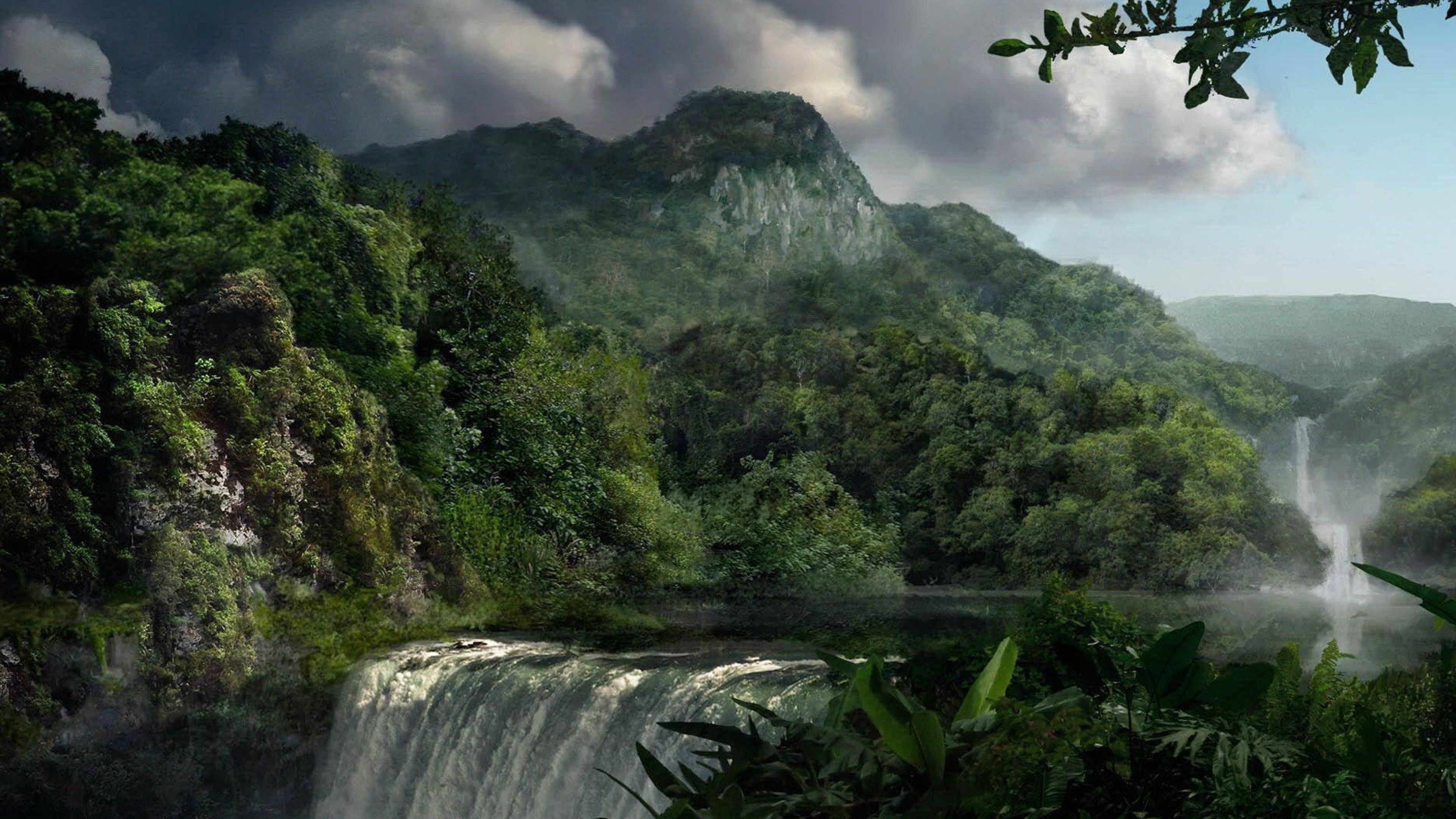jungle aesthetic. Waterfall, Waterfall wallpaper, Scenery