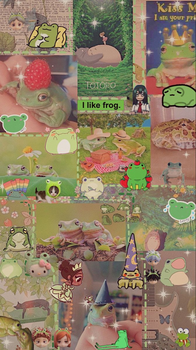 frog aesthetic wallpaper. Frog wallpaper, Wallpaper iphone cute, Frog art