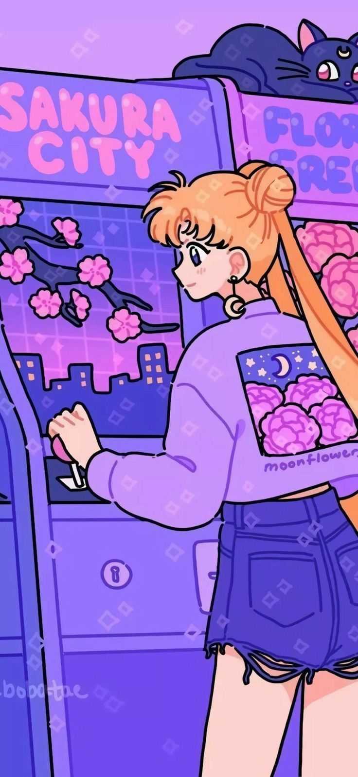 Sailor moon aesthetic wallpaper for phone with the power of the moon - Sailor Moon