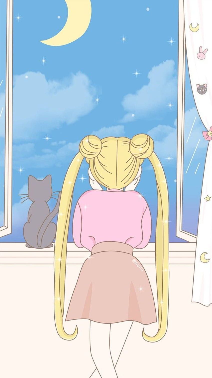 Aesthetic Sailor Moon, sailor moon night aesthetic HD phone wallpaper