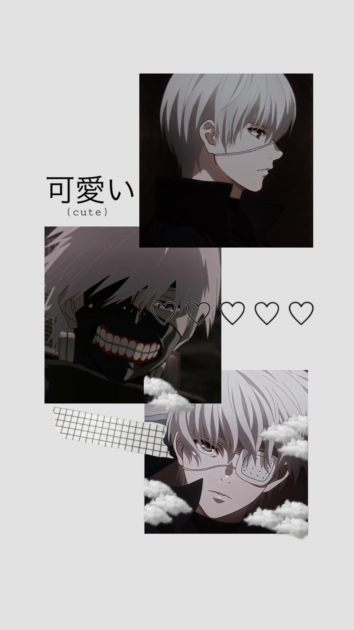 a Kaneki phone wallpaper no one asked for