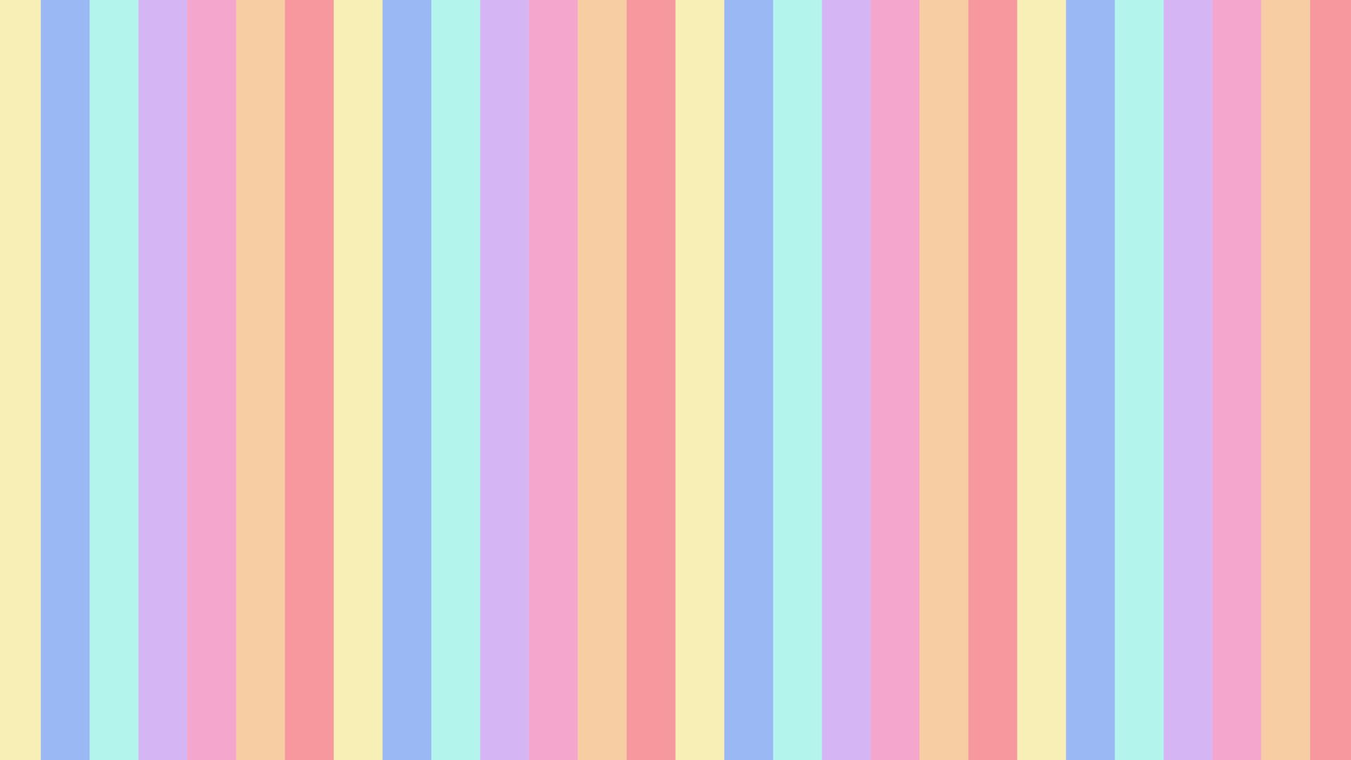 A rainbow colored striped background - Pastel rainbow