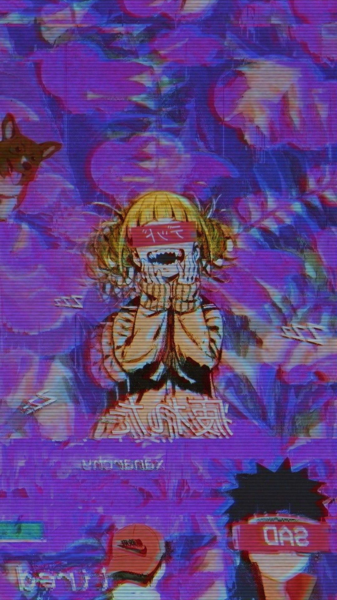 Aesthetic anime phone background - Trippy