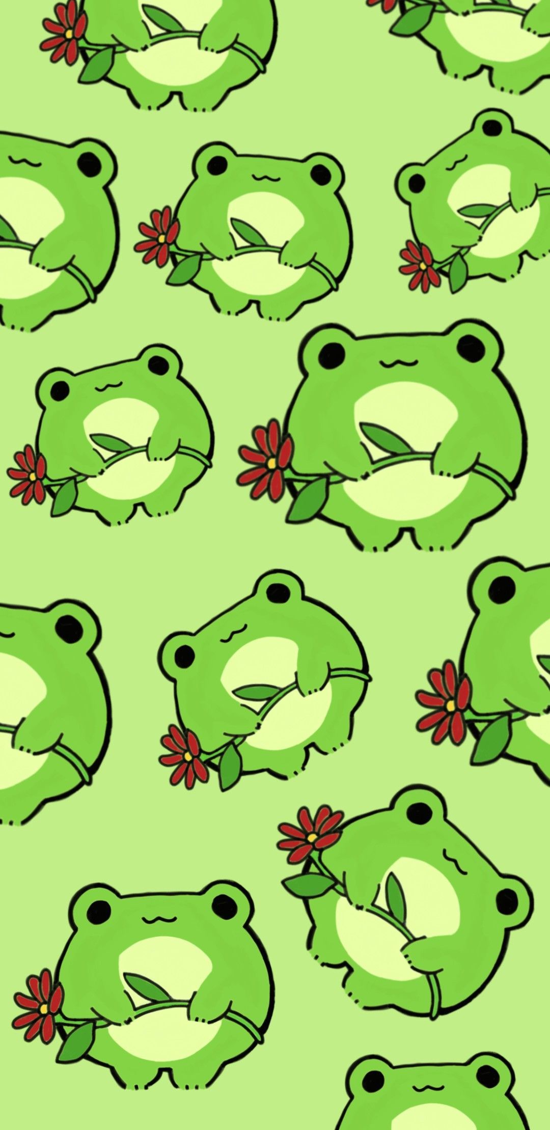 Tap to see more cute frog wallpaper for iPhone! - Frog