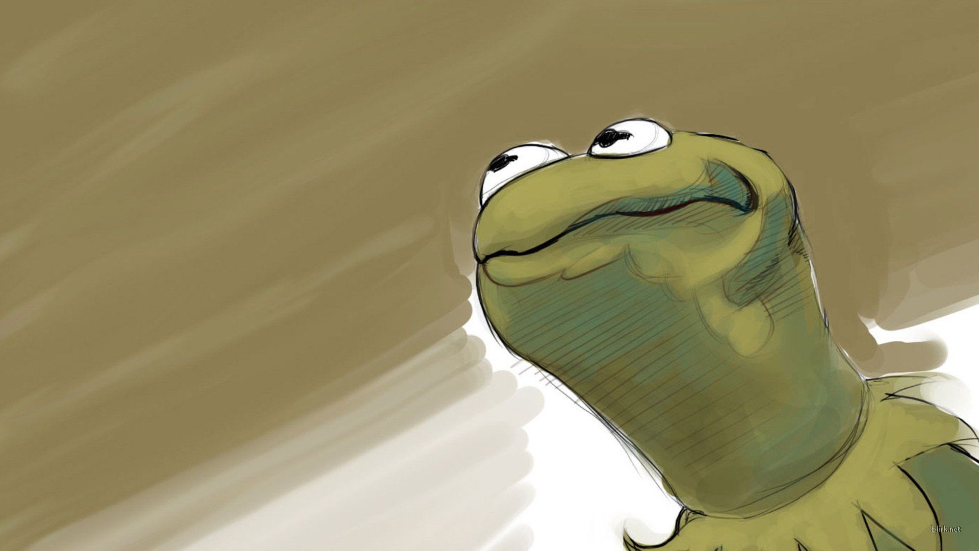 A drawing of kermit the frog - Frog, Kermit the Frog