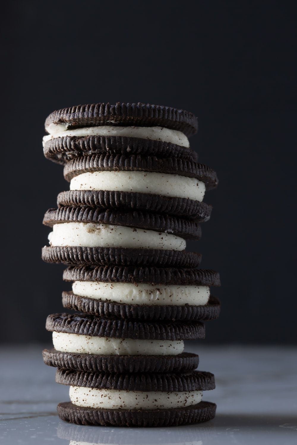 Shallow focus photography of stack cookies photo