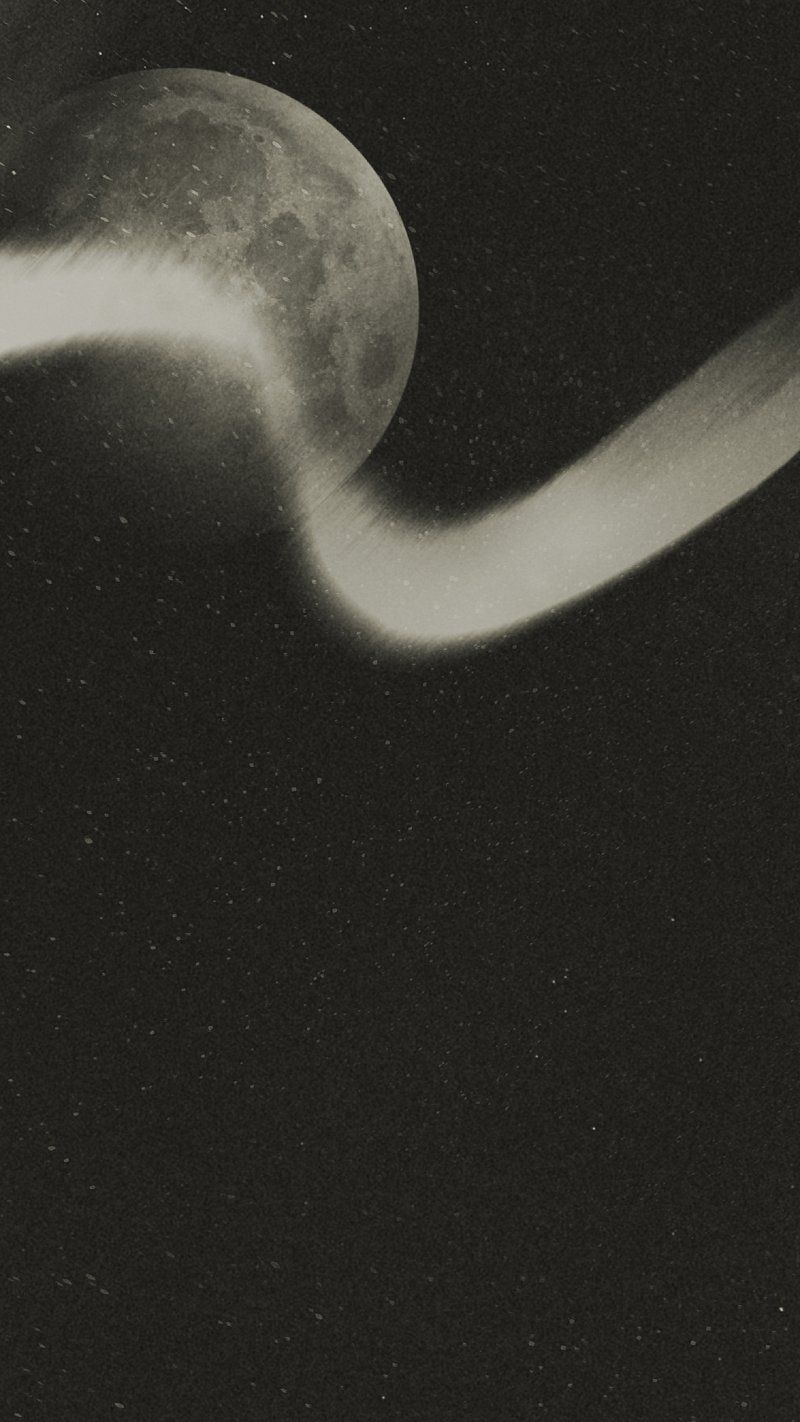 Aesthetic black celestial iPhone wallpaper