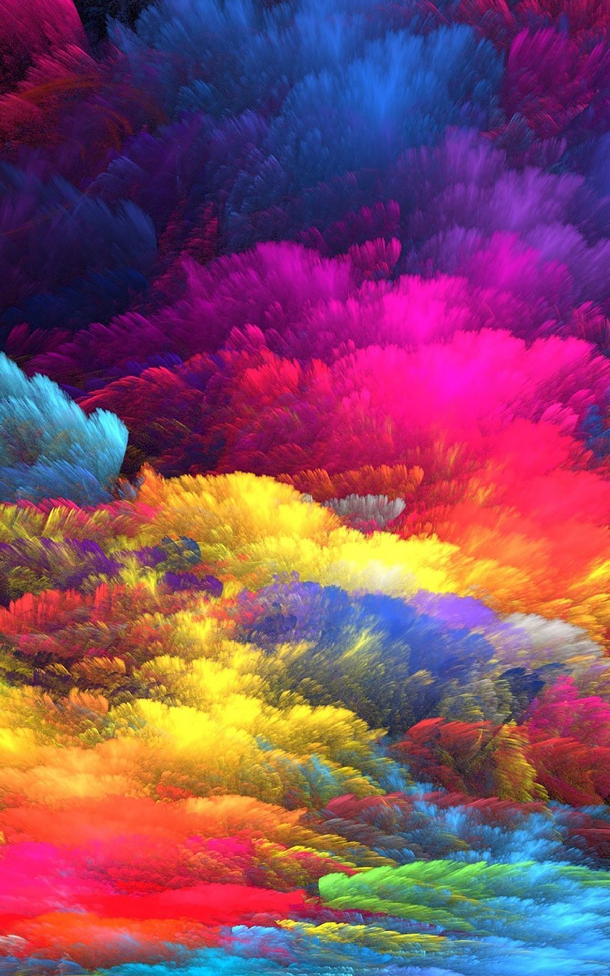 Colorful abstract wallpaper for your iPhone from Vibe app - Colorful, watercolor