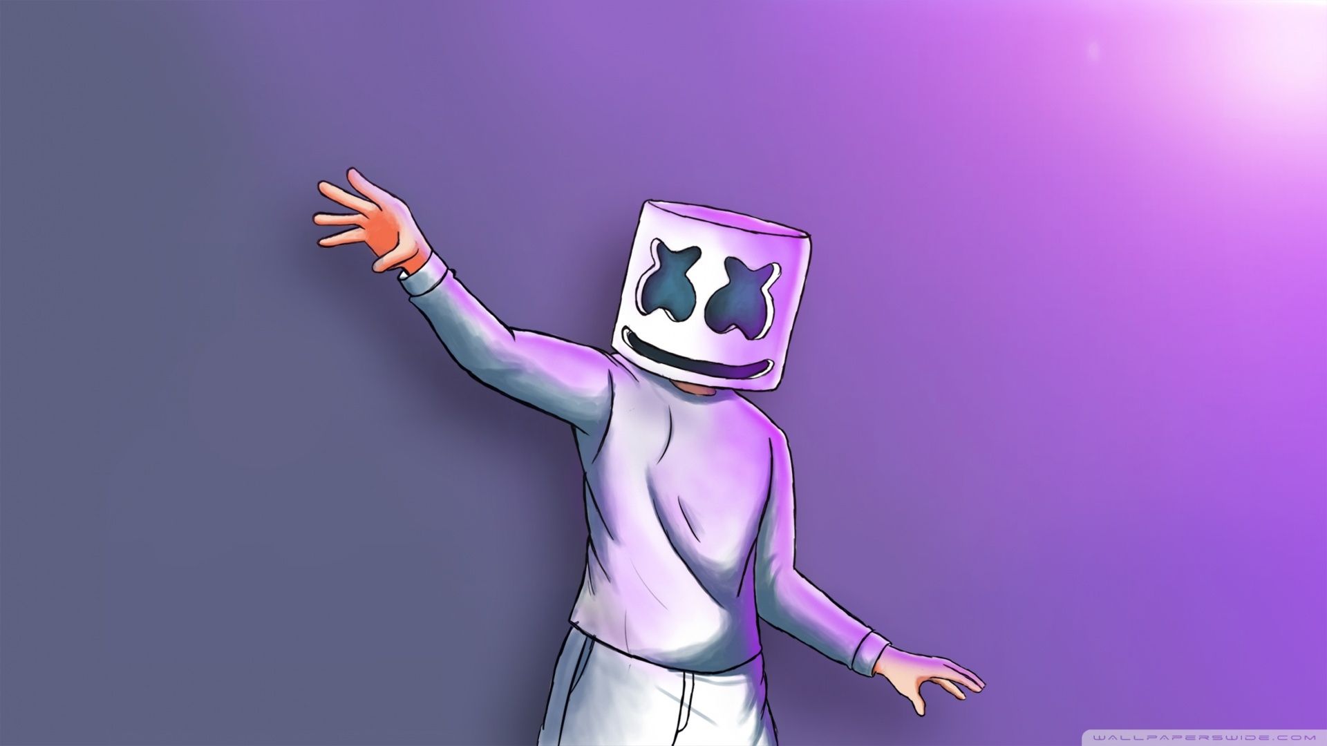 Marshmello in aesthetic pixel art Wallpaper Download