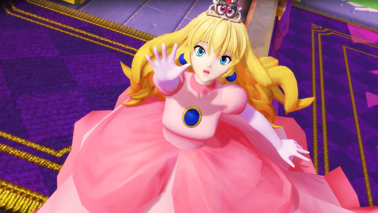 Princess Peach from Super Mario is one of the characters that can be selected in Super Smash Bros. Ultimate. - Princess Peach