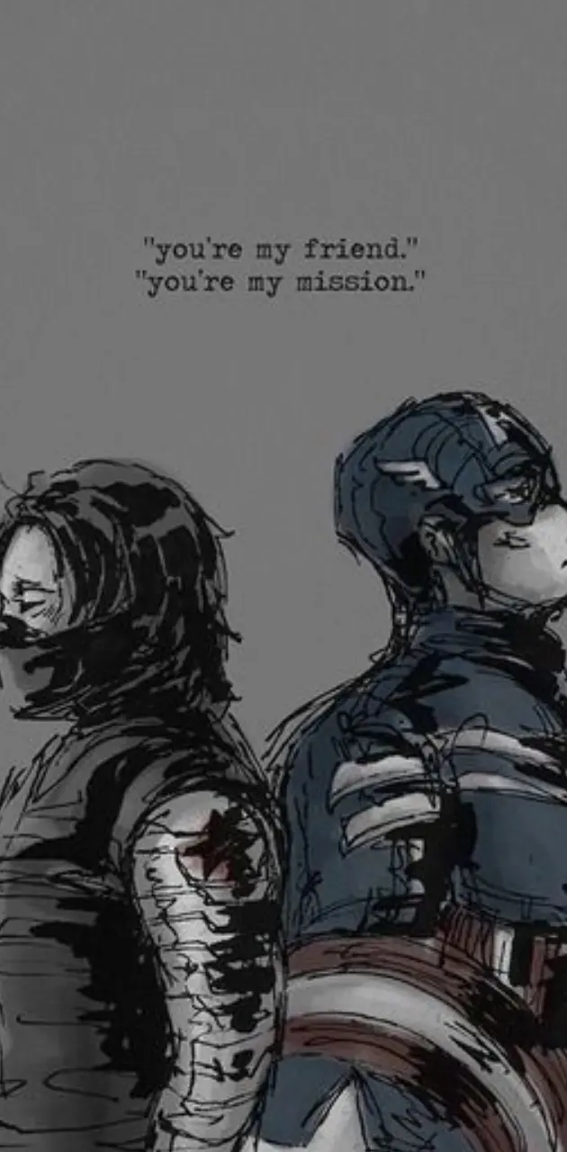 Captain america and winter soldier wallpaper for phone 1080x1920 for android - Bucky Barnes