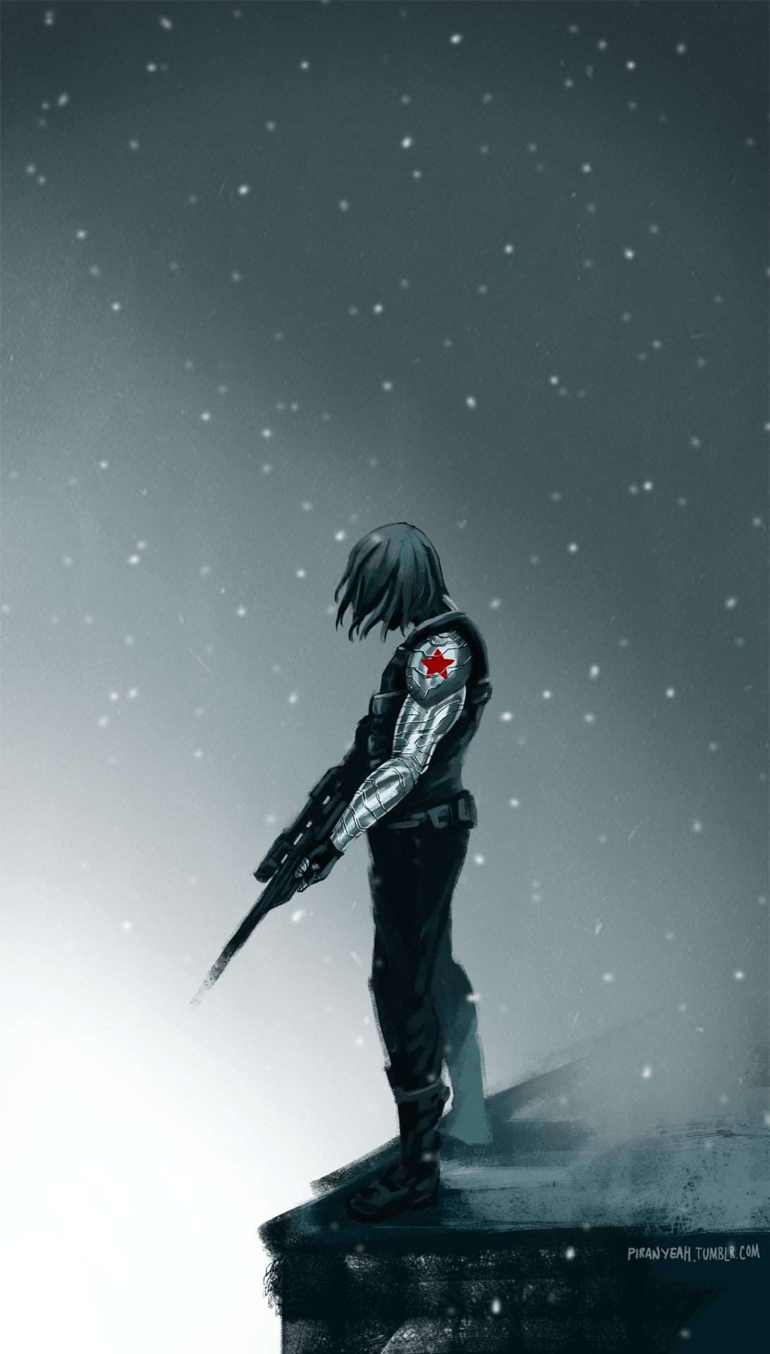 Winter Soldier Minimalist Wallpaper