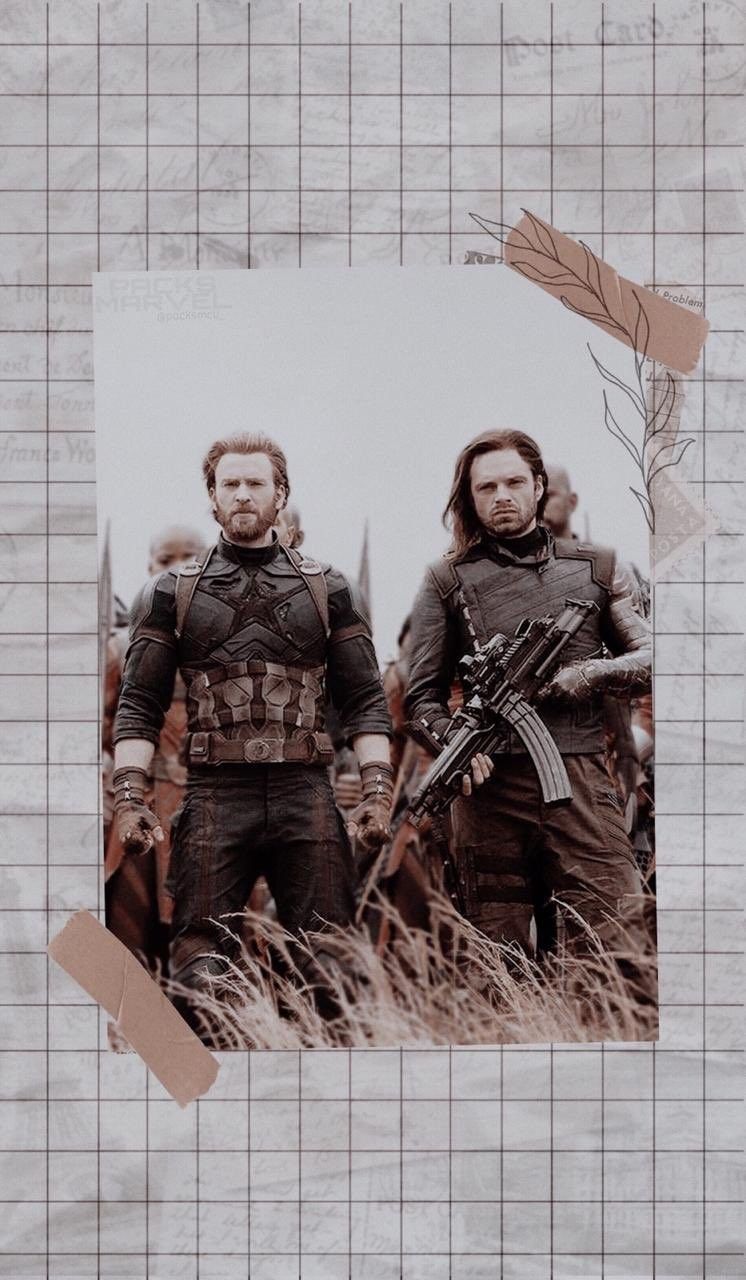 Photo of Steve Rogers and Bucky Barnes from the movie 