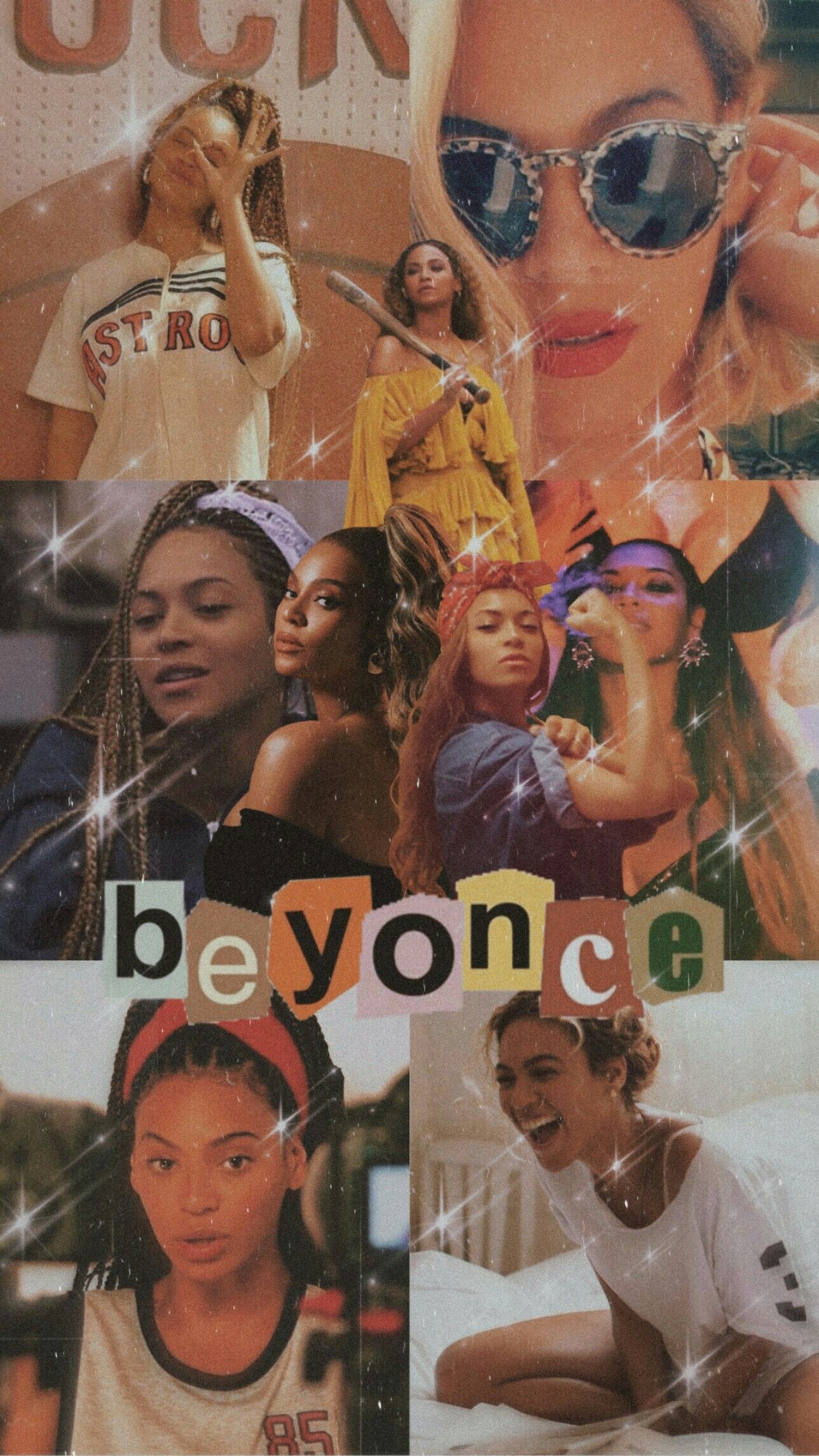 A collage of pictures with the word beyonce - Beyonce