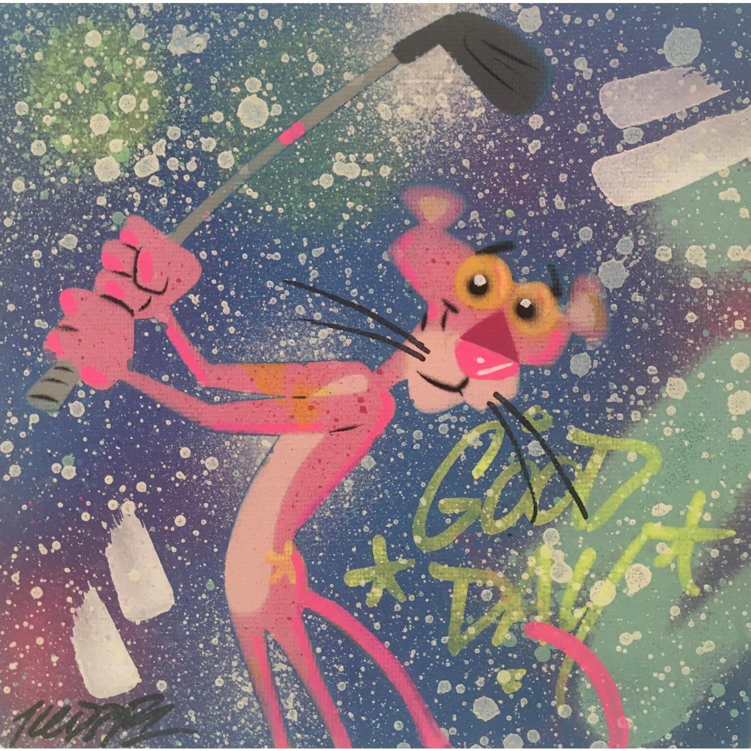 The Pink Panther painting by the artist 2Tone - Pink Panther