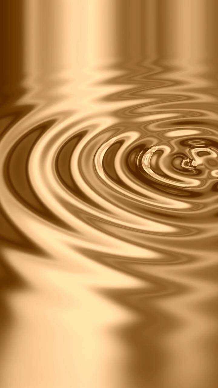 A circular pattern of water ripples - Gold