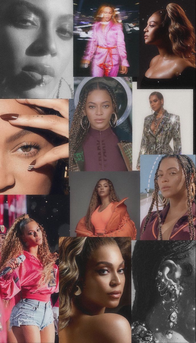 A collage of pictures featuring beyonce and other celebrities - Beyonce