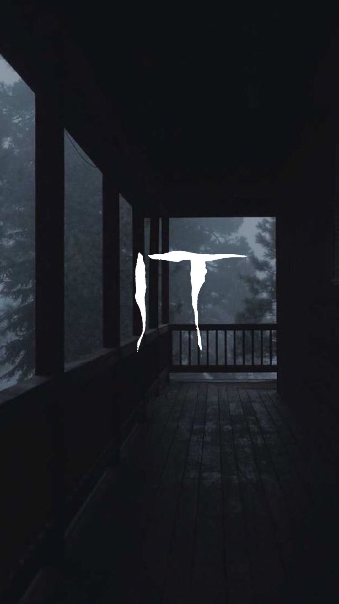 IPhone wallpaper with a ghostly figure - Horror