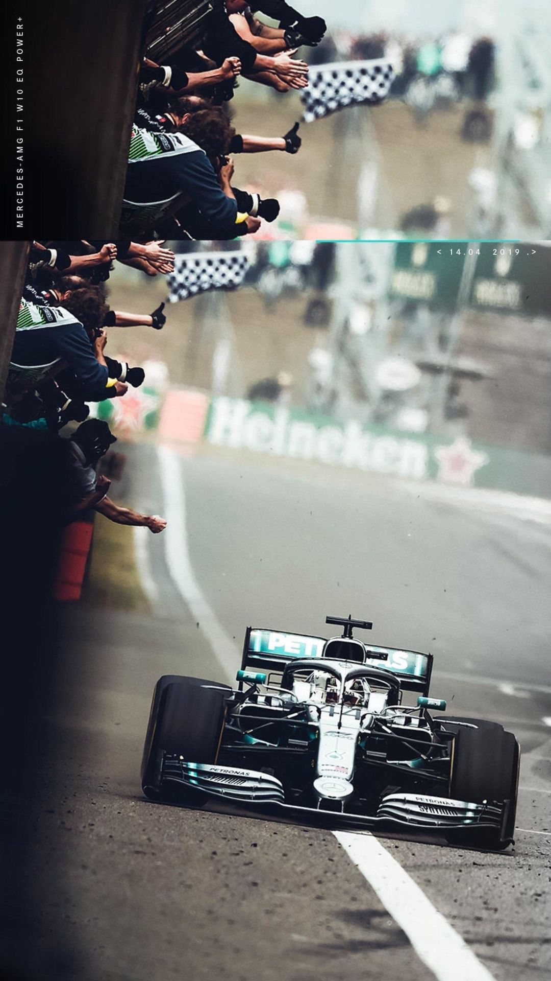 Mercedes F1 wallpaper for mobiles and tablets - Lewis Hamilton